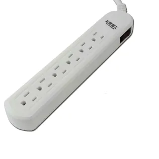 【太星電工】一開六插電腦延長線3P/15A/9尺(OCB61309)