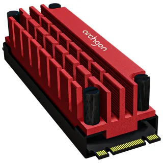 【archgon 亞齊慷】M.2 2280 SSD 散熱片組-紅色(HS-1110-R)