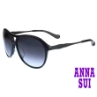 【ANNA SUI 安娜蘇】安娜古典細鏡角系列太陽眼鏡(AS858-001-黑)