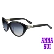 【ANNA SUI 安娜蘇】安娜典雅系列太陽眼鏡(AS856-001-黑)