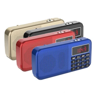 【Dennys】FM/雙SD插卡與電池MP3喇叭(MS-K258)