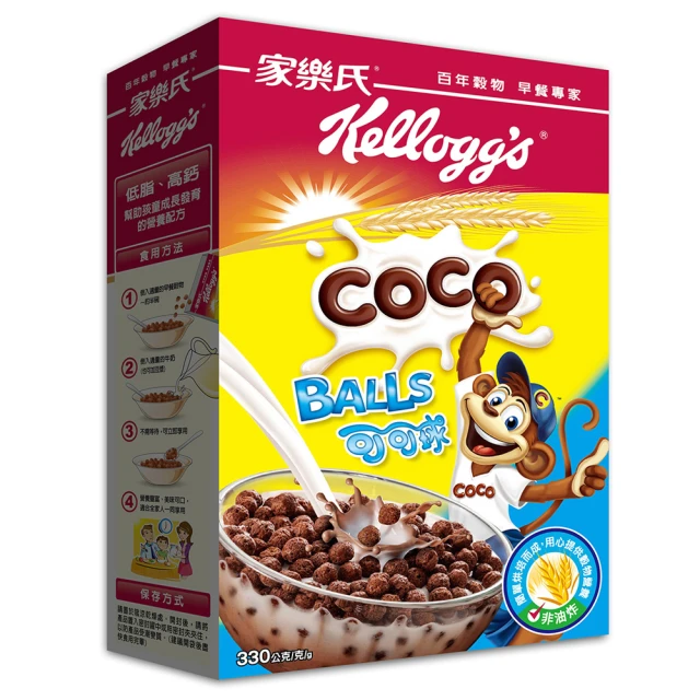 家樂氏Kelloggs 可可球330gx1盒