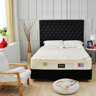 【睡芝寶】三線天絲棉涼感抗菌+高蓬度蜂巢獨立筒床墊(雙人5尺-護腰床)