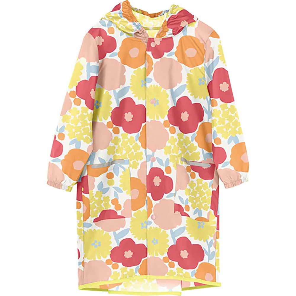 【w.p.c】空氣感兒童雨衣/超輕量防水風衣 附收納袋(克拉拉花朵M)