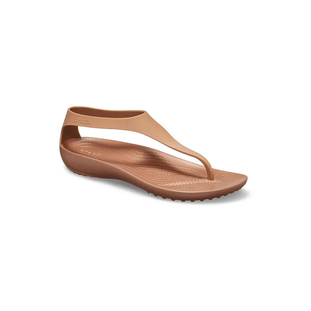 【Crocs】女鞋 瑟琳娜女士素面人字涼鞋(205468-860)