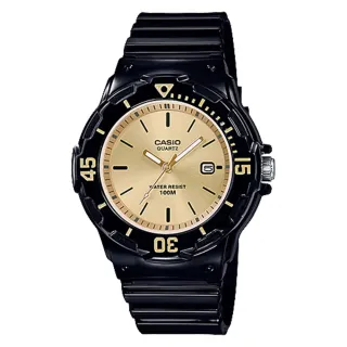【CASIO 卡西歐】指針錶 橡膠錶帶 防水100米(LRW-200H-9E)