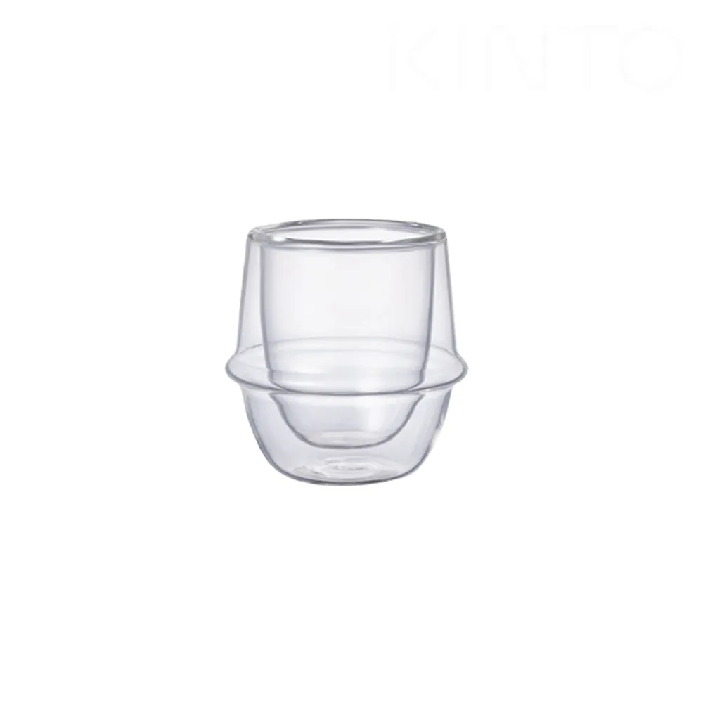 【Kinto】KRONOS雙層玻璃濃縮咖啡杯 80ml