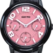 【GOTO】Candy Magic 陶瓷時尚手錶-IP黑x粉(GC9106L-33-821)