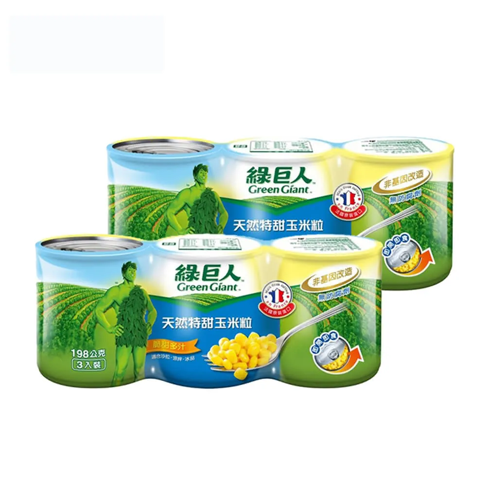 【綠巨人】天然特甜玉米粒6罐(198g/罐)