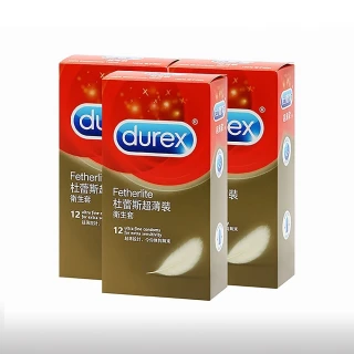 【Durex杜蕾斯】超薄裝保險套12入*3盒(共36入)