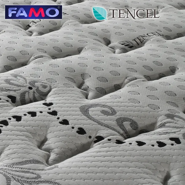 【FAMO 法摩】天絲乳膠抗菌蜂巢獨立筒床墊(雙人5尺)