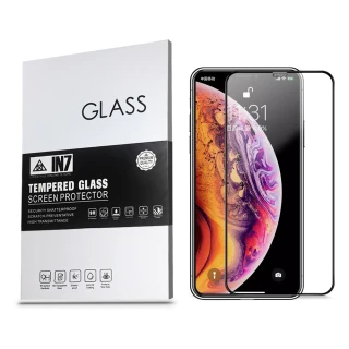 【IN7】APPLE iPhone XS Max 6.5吋 防塵網高透光3D全滿版鋼化玻璃保護貼(自帶防塵網 聽筒不進灰塵)