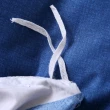 【BELLE VIE】活性印染 極細纖維舒柔棉 雙人床包被套四件組(藍色賓利)