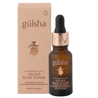 【gulsha】古爾莎完美新生玫瑰精露 20ml(夜用精華液、玫瑰精油結合玻尿酸的美容油、保養油、按摩油)