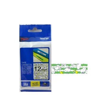 【brother】官方直營 TZe-SG31★護貝標籤帶 12mm 綠底Snoopy