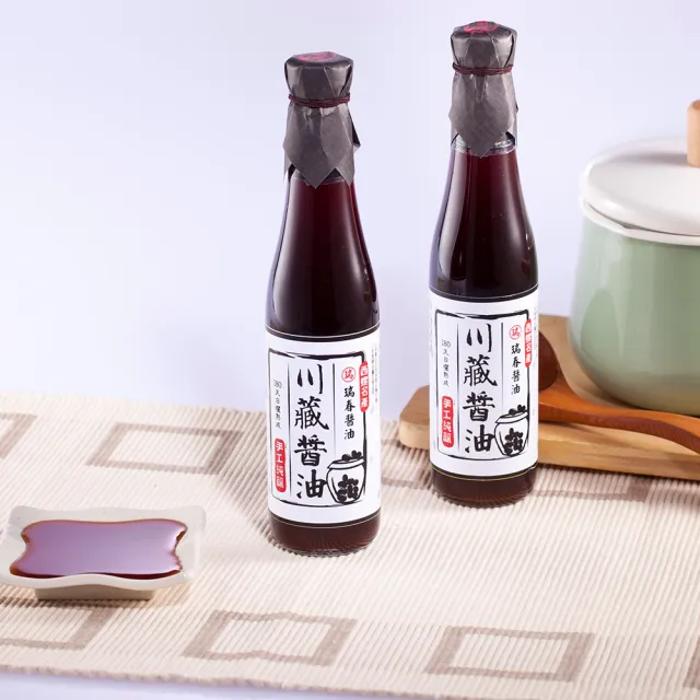 【瑞春】川藏無添加甕藏靜釀純黑豆醬油(420ml/瓶)