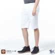 【NST JEANS】特大尺碼 純白色 彈性 男鬆緊帶五分短褲-中腰(390-9525)