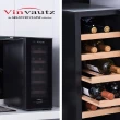 【法國名望 VinVautz】Grand Cru炫黑玻璃門系列 12瓶裝桌上型酒櫃//電子濕度調節/UV隔熱(VZ12ABT)