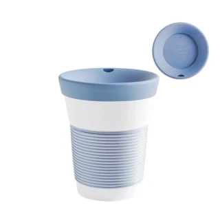 【KAHLA】Lisa Keller設計師款Cupit玩色系列實用350ML隨行杯--柔情藍(環保隨行杯)