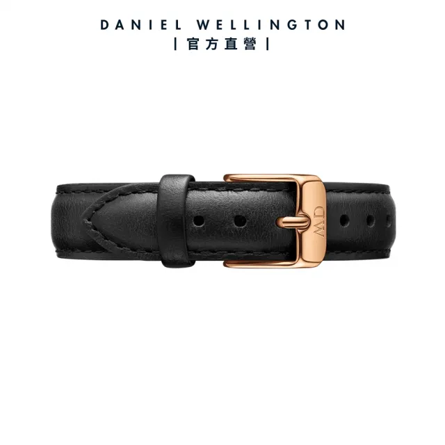 【Daniel Wellington】DW 錶帶 Petite Sheffield 爵士黑真皮錶帶(DW00200150)