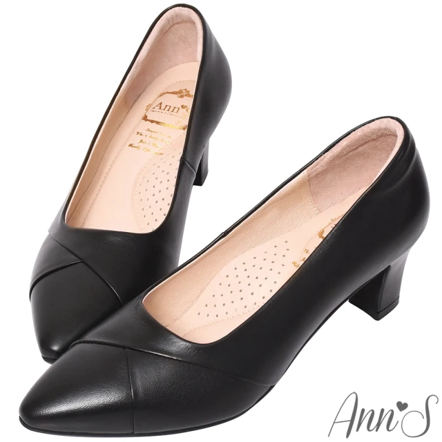 【Ann’S】此生最好穿-頂級小羊皮備受呵護跟鞋(黑)