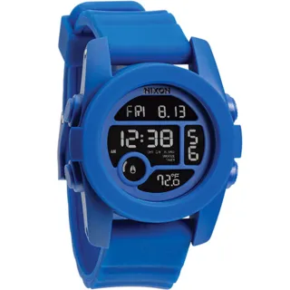 【NIXON】THE UNIT 馬卡龍色系電子錶/藍(A490-369)