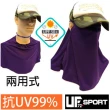 【UF72+】UF700 抗UV防曬臉肩頸三用超大裙口罩(防曬/遮陽/多功能/抗UV/戶外/休閒)