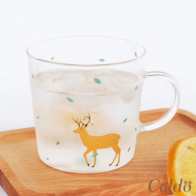 Caldo 卡朵生活 童趣動物高硼矽耐熱透明馬克杯