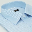【金安德森】藍色變化領窄版長袖襯衫-fast