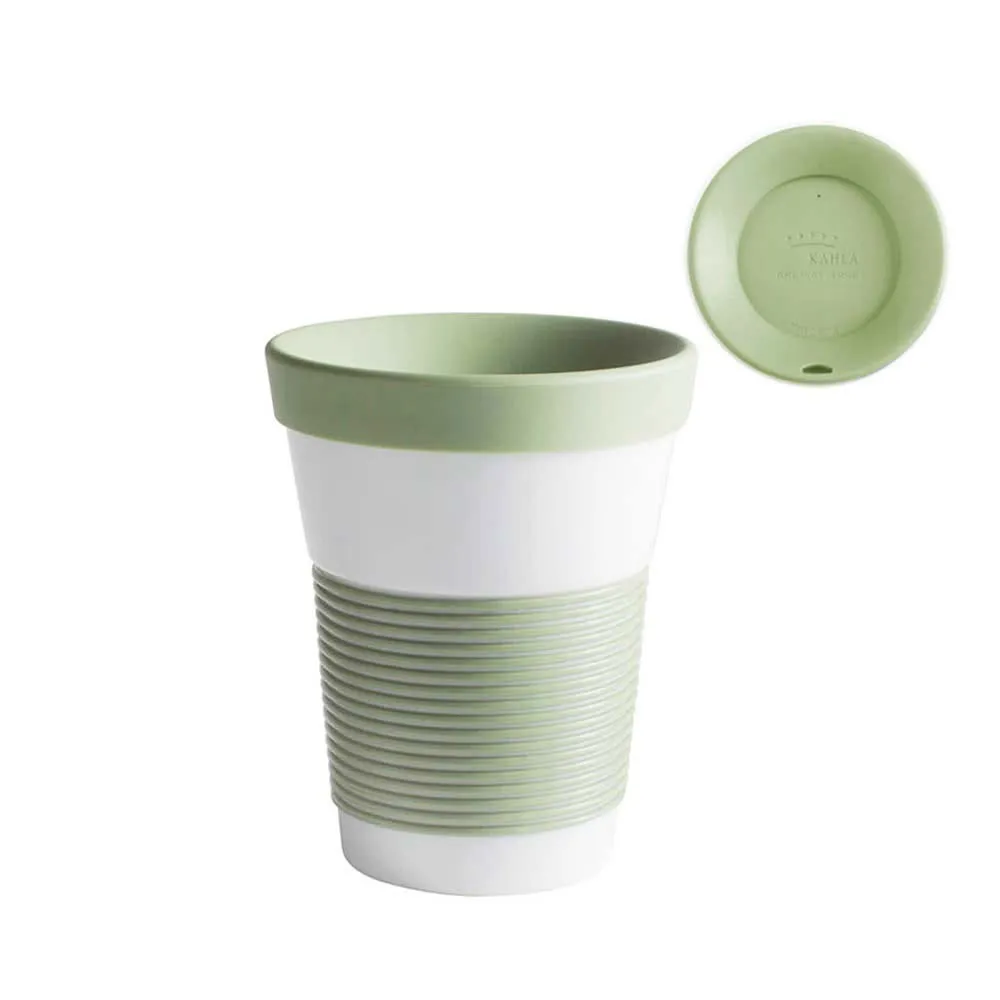 【KAHLA】Lisa Keller設計師款Cupit玩色系列實用350ML隨行杯--粉青綠(環保隨行杯)