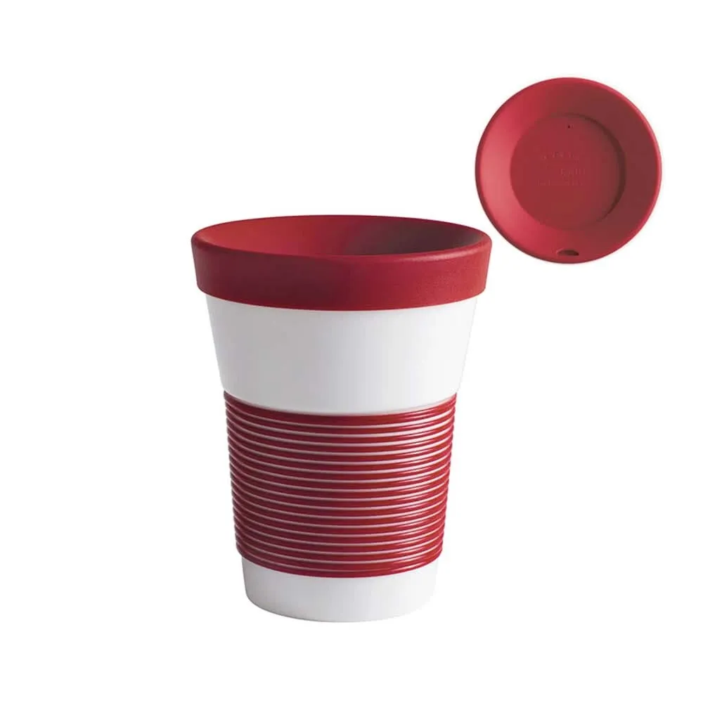 【KAHLA】Lisa Keller設計師款Cupit玩色系列實用350ML隨行杯--野莓紅(環保隨行杯)