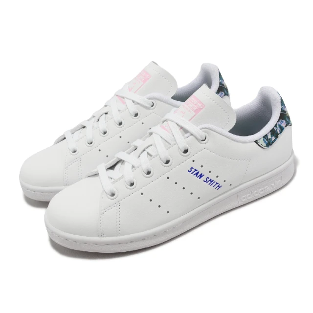 adidas 愛迪達adidas 愛迪達 休閒鞋 Stan Smith W 女鞋 白 藍 皮革 小白鞋 三葉草 愛迪達(IE9645)