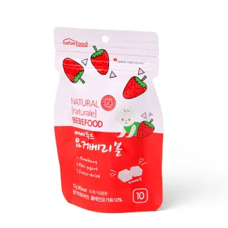 【BEBEFOOD寶寶福德】草莓優格豆逗餅