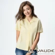 【VAUDE】女短袖條紋襯衫(VA-06052黃條/吸溼排汗/透氣舒適/簡約質感/零碼出清)