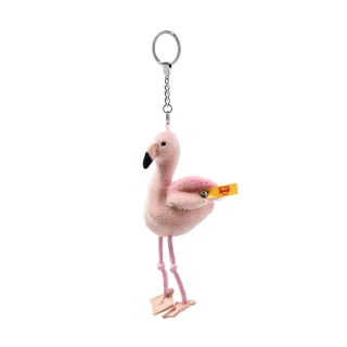 【STEIFF】紅鶴 Mingo Flamingo 吊飾 鑰匙圈(收藏版_黃標)