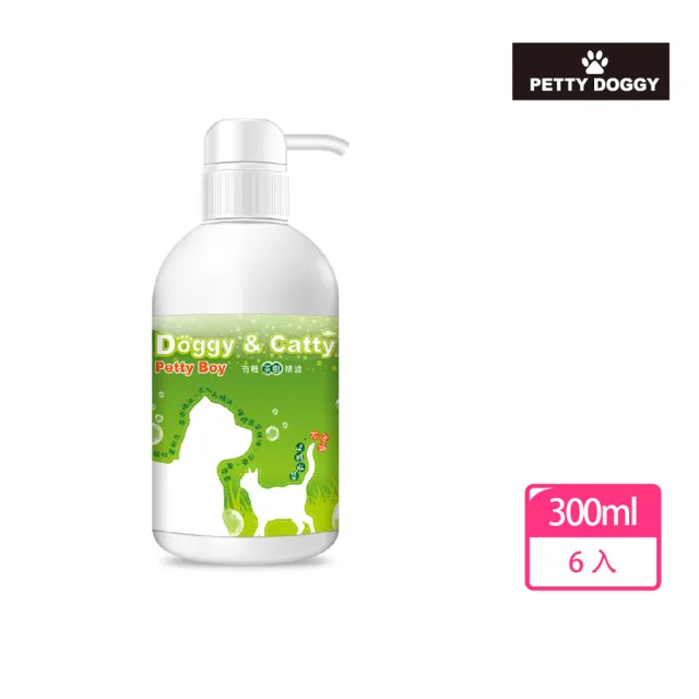 【Petty Boy】有機茶樹精油清爽驅蚊洗毛精300ml*6入(貓狗可用!)