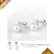 【KATROY】天然珍珠． 7.5-8.5mm ．母親節禮物(純銀耳環)