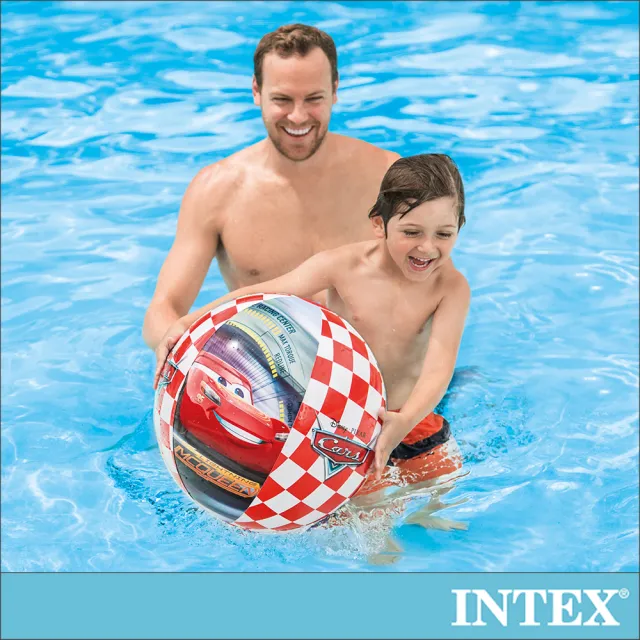 【INTEX】麥坤CARS-沙灘球61cm_適用3歲以上(58053)