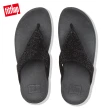 【FitFlop】LOTTIE SHIMMERCRYSTAL TOE THONGS經典款式夾腳涼鞋-女(黑色)