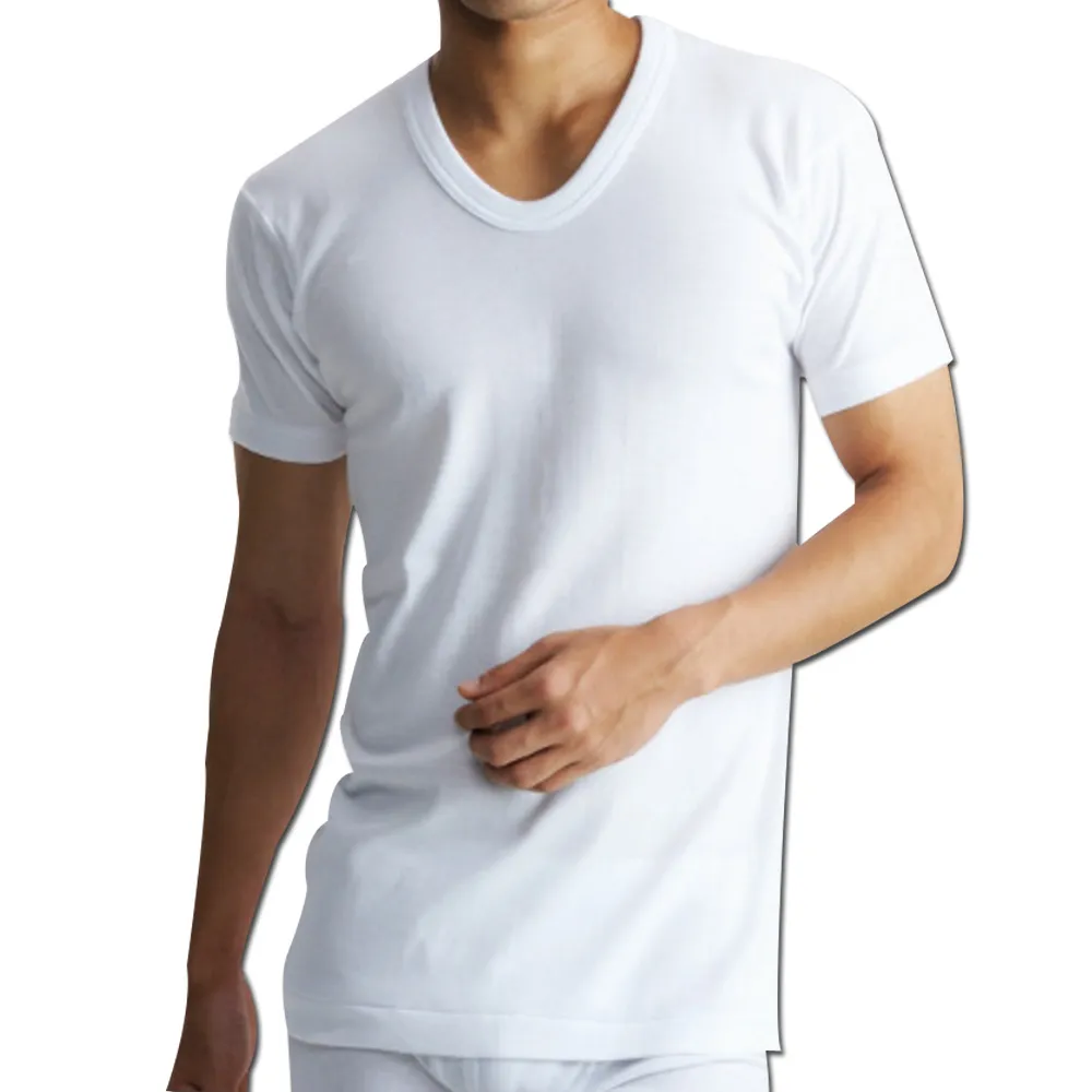 【BVD】6件組100%純棉優質U領短袖衫(尺寸M-XXL可選)