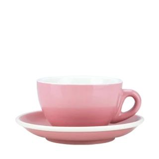 【Tiamo】37號蛋形濃縮咖啡杯-粉80cc*5杯5盤(HG0858PK)