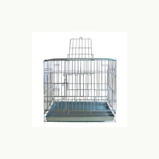 【2尺白鐵不銹鋼折疊式犬貓籠】雙門狗籠(台灣製)