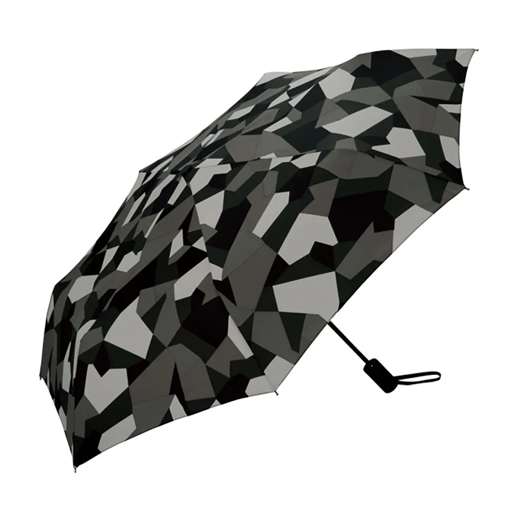 【日本KIU】ASC UMBRELLA自動開合雨傘/抗UV陽傘(65103 抽象迷彩)