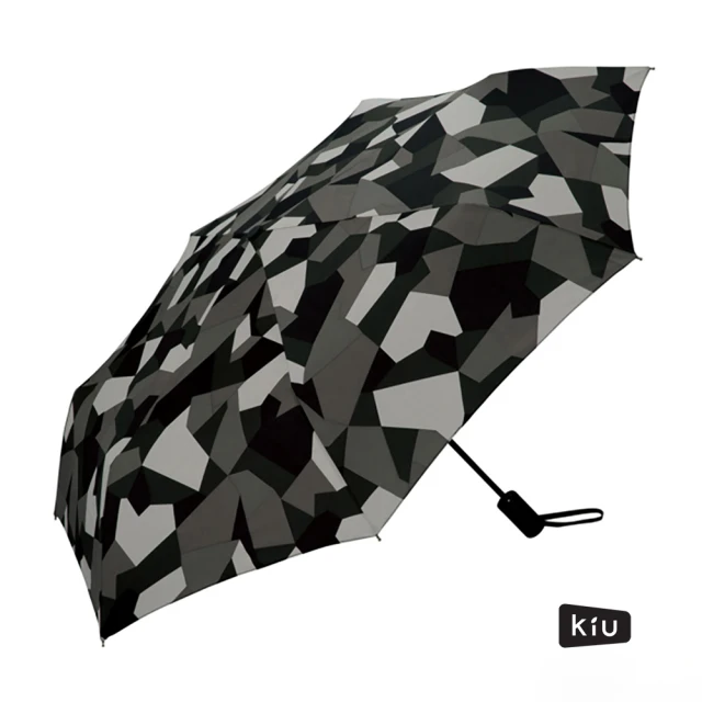 【日本KIU】ASC UMBRELLA自動開合雨傘/抗UV陽傘(65103 抽象迷彩)