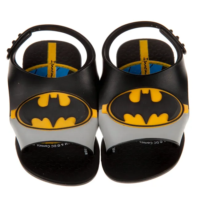 【布布童鞋】Ipanema蝙蝠俠黑色寶寶涼鞋香香鞋(U9E766D)