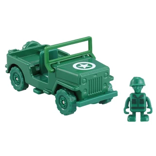 【TOMICA】玩具總動員4 綠色小士兵&軍事車(小汽車)