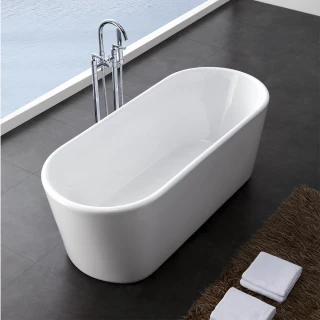 【聯德爾】薄邊橢圓單體獨立式浴缸(小型浴缸/獨立式浴缸/150公分)