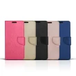 【Apple】iPhone 7/8 Plus 側掀式磁扣蠶絲紋皮套(5色)