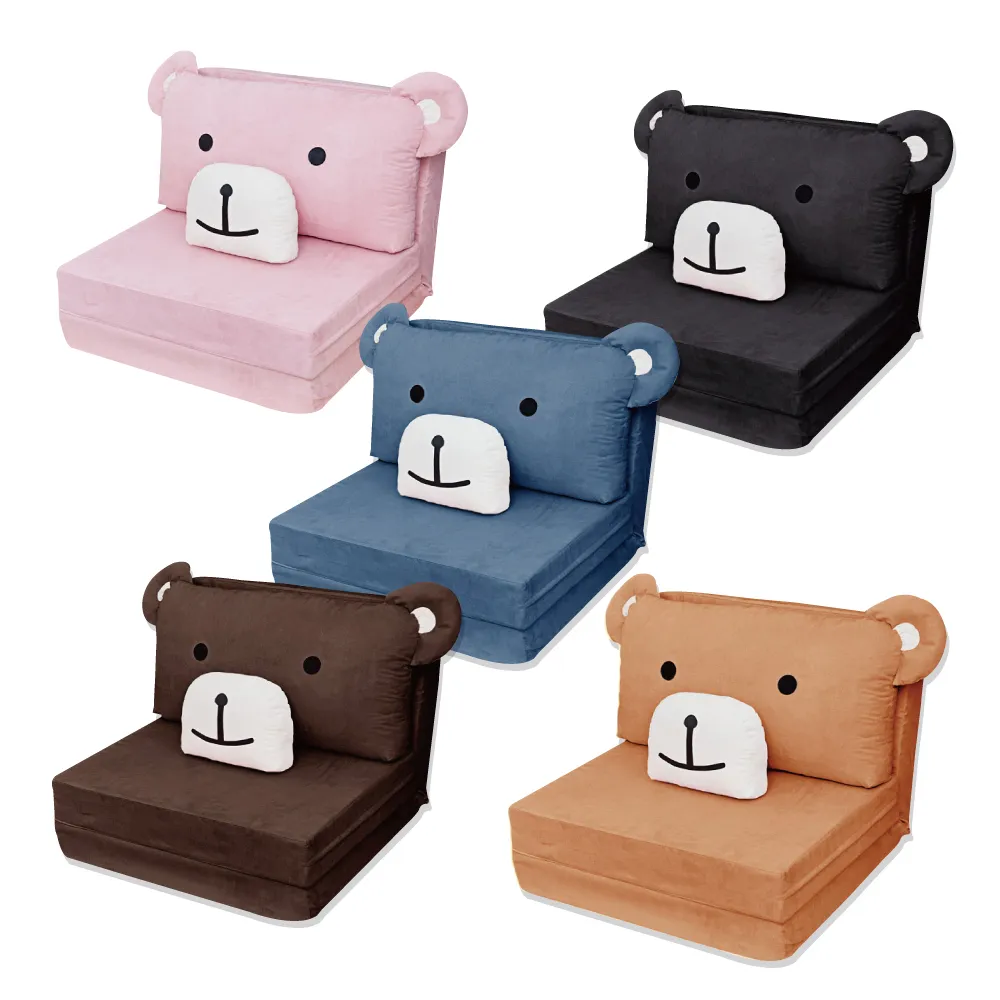 【班尼斯】猴熊好尚 雙人沙發床椅(台灣製/可拆洗)