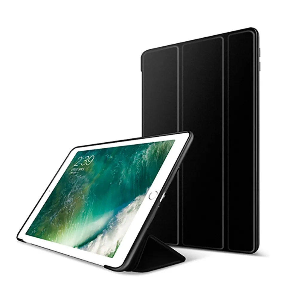 iPad Air3 10.5吋 2019 A2152 三折蜂巢散熱保護皮套(黑)